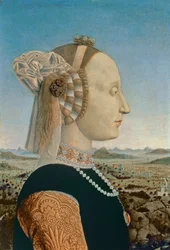 Battista Sforza, moglie di Federico da Montefeltro, Duca di Urbino, c.1465 (dettaglio)